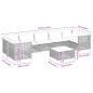 vidaXL Set de sofás de jardín 8 piezas y cojines ratán sintético negro vidaXL Set de sofás de jardín 8 piezas y cojines ratán sintético negro