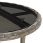 vidaXL Set comedor jardín 5 pzas y cojines ratán sintético vidrio gris vidaXL Set comedor jardín 5 pzas y cojines ratán sintético vidrio gris