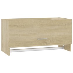 vidaXL Armario de madera contrachapada color roble Sonoma 70x32,5x35cm