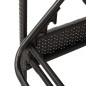 vidaXL Tumbona con cojín ratán sintético negro 63x200x81 cm vidaXL Tumbona con cojín ratán sintético negro 63x200x81 cm