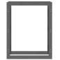 vidaXL Estante para leña madera maciza de pino gris 80x25x100 cm vidaXL Estante para leña madera maciza de pino gris 80x25x100 cm