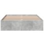 vidaXL Estructura de cama madera de ingeniería gris hormigón 120x200cm vidaXL Estructura de cama madera de ingeniería gris hormigón 120x200cm