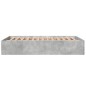vidaXL Estructura de cama madera de ingeniería gris hormigón 120x200cm vidaXL Estructura de cama madera de ingeniería gris hormigón 120x200cm