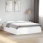 vidaXL Estructura de cama madera de ingeniería blanca 150x200 cm vidaXL Estructura de cama madera de ingeniería blanca 150x200 cm
