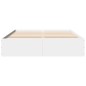 vidaXL Estructura de cama madera de ingeniería blanca 150x200 cm vidaXL Estructura de cama madera de ingeniería blanca 150x200 cm