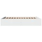 vidaXL Estructura de cama madera de ingeniería blanca 150x200 cm vidaXL Estructura de cama madera de ingeniería blanca 150x200 cm