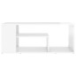 vidaXL Mesa de centro madera contrachapada blanco brillo 100x50x40 cm