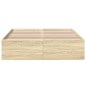 vidaXL Estructura de cama madera de ingeniería roble Sonoma 140x190 cm vidaXL Estructura de cama madera de ingeniería roble Sonoma 140x190 cm