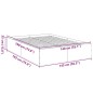 vidaXL Estructura de cama madera de ingeniería roble Sonoma 140x190 cm vidaXL Estructura de cama madera de ingeniería roble Sonoma 140x190 cm
