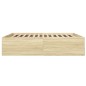 vidaXL Estructura de cama madera de ingeniería roble Sonoma 180x200 cm vidaXL Estructura de cama madera de ingeniería roble Sonoma 180x200 cm