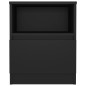 vidaXL Mesita de noche madera contrachapada negro 40x40x50 cm vidaXL Mesita de noche madera contrachapada negro 40x40x50 cm
