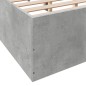 vidaXL Estructura de cama madera de ingeniería gris hormigón 120x190cm vidaXL Estructura de cama madera de ingeniería gris hormigón 120x190cm