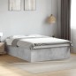 vidaXL Estructura de cama madera de ingeniería gris hormigón 150x200cm vidaXL Estructura de cama madera de ingeniería gris hormigón 150x200cm