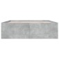 vidaXL Estructura de cama madera de ingeniería gris hormigón 150x200cm vidaXL Estructura de cama madera de ingeniería gris hormigón 150x200cm