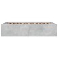 vidaXL Estructura de cama madera de ingeniería gris hormigón 150x200cm vidaXL Estructura de cama madera de ingeniería gris hormigón 150x200cm