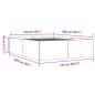 vidaXL Estructura de cama madera de ingeniería gris hormigón 150x200cm vidaXL Estructura de cama madera de ingeniería gris hormigón 150x200cm