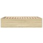 vidaXL Estructura de cama madera de ingeniería roble Sonoma 140x200 cm