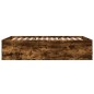 vidaXL Estructura de cama madera de ingeniería roble ahumado 140x200cm