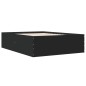 vidaXL Estructura de cama madera de ingeniería negra 140x190 cm vidaXL Estructura de cama madera de ingeniería negra 140x190 cm
