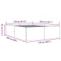 vidaXL Estructura de cama madera de ingeniería gris hormigón 120x200cm vidaXL Estructura de cama madera de ingeniería gris hormigón 120x200cm