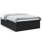 vidaXL Estructura de cama madera de ingeniería negra 120x200 cm vidaXL Estructura de cama madera de ingeniería negra 120x200 cm