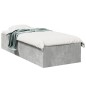 vidaXL Estructura de cama madera de ingeniería gris hormigón 90x190 cm vidaXL Estructura de cama madera de ingeniería gris hormigón 90x190 cm