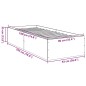 vidaXL Estructura de cama madera de ingeniería gris hormigón 90x190 cm vidaXL Estructura de cama madera de ingeniería gris hormigón 90x190 cm