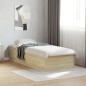 vidaXL Estructura de cama madera de ingeniería roble Sonoma 90x200 cm