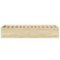 vidaXL Estructura de cama madera de ingeniería roble Sonoma 90x200 cm