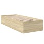 vidaXL Estructura de cama madera de ingeniería roble Sonoma 90x200 cm