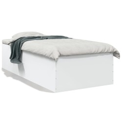 vidaXL Estructura de cama madera de ingeniería blanca 90x200 cm