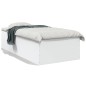 vidaXL Estructura de cama madera de ingeniería blanca 90x200 cm vidaXL Estructura de cama madera de ingeniería blanca 90x200 cm
