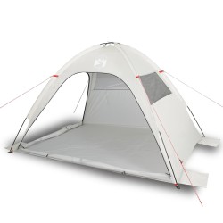 vidaXL Tienda de playa impermeable gris