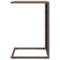 vidaXL Mesa en forma de C ratán sintético marrón 40x35x60 cm vidaXL Mesa en forma de C ratán sintético marrón 40x35x60 cm