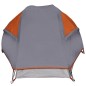 vidaXL Tienda de campaña iglú para 1 persona impermeable gris naranja vidaXL Tienda de campaña iglú para 1 persona impermeable gris naranja