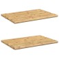 vidaXL Alfombrillas de baño 2 unidades bambú 50x35 cm vidaXL Alfombrillas de baño 2 unidades bambú 50x35 cm