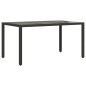 vidaXL Set comedor jardín 5 pzas cojines ratán sintético vidrio negro vidaXL Set comedor jardín 5 pzas cojines ratán sintético vidrio negro