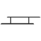vidaXL Estante de pared para TV madera contrachapada negro 125x18x23cm vidaXL Estante de pared para TV madera contrachapada negro 125x18x23cm