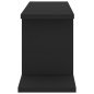vidaXL Estante de pared para TV madera contrachapada negro 125x18x23cm vidaXL Estante de pared para TV madera contrachapada negro 125x18x23cm