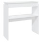 vidaXL Mesa consola madera de ingeniería blanca 80x30x80 cm vidaXL Mesa consola madera de ingeniería blanca 80x30x80 cm