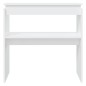 vidaXL Mesa consola madera de ingeniería blanca 80x30x80 cm vidaXL Mesa consola madera de ingeniería blanca 80x30x80 cm
