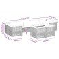 vidaXL Set de sofás de jardín 8 piezas y cojines ratán sintético negro vidaXL Set de sofás de jardín 8 piezas y cojines ratán sintético negro