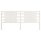 vidaXL Cabecero madera maciza de pino blanco 126x4x100 cm vidaXL Cabecero madera maciza de pino blanco 126x4x100 cm