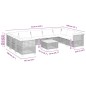 vidaXL Set de sofás de jardín 10 pzas cojines ratán sintético negro vidaXL Set de sofás de jardín 10 pzas cojines ratán sintético negro