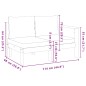 vidaXL Sofá de jardín con 1 reposabrazos 2 plazas madera maciza acacia vidaXL Sofá de jardín con 1 reposabrazos 2 plazas madera maciza acacia