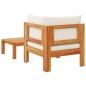 vidaXL Sofás de jardín 2 pzas con cojines madera maciza acacia vidaXL Sofás de jardín 2 pzas con cojines madera maciza acacia