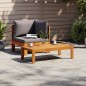 vidaXL Sofás de jardín 2 pzas con cojines madera maciza acacia vidaXL Sofás de jardín 2 pzas con cojines madera maciza acacia