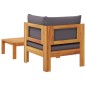 vidaXL Sofás de jardín 2 pzas con cojines madera maciza acacia vidaXL Sofás de jardín 2 pzas con cojines madera maciza acacia