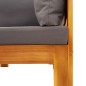 vidaXL Sofás de jardín 2 pzas con cojines madera maciza acacia vidaXL Sofás de jardín 2 pzas con cojines madera maciza acacia