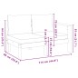 vidaXL Sofá de jardín con 1 reposabrazos 2 plazas madera maciza acacia vidaXL Sofá de jardín con 1 reposabrazos 2 plazas madera maciza acacia